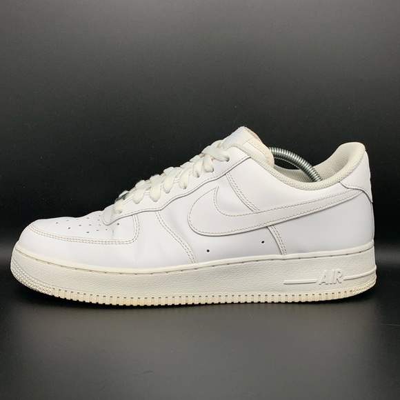 Nike Air Force 1s ‘07 Triple White Men’s Sz 10.5 - Picture 7 of 11